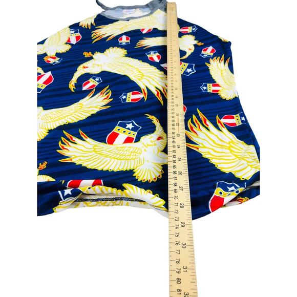 Lot of 2 Womens T-Shirts NWT Patriotic Red White Blue Flag Eagle Americana USA - Picture 13 of 13